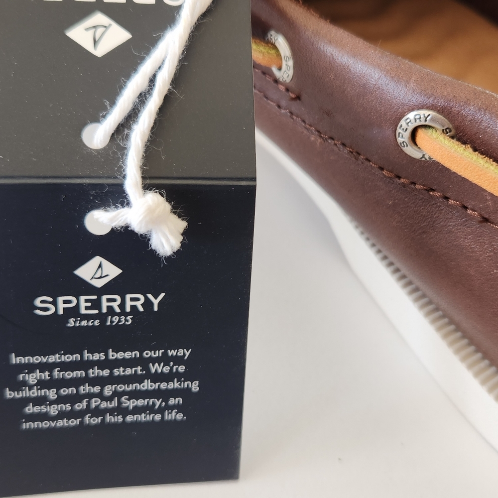 SPERRY Original Plushwave Boat Shoe Size 11 W Brown - Picture 4 of 16